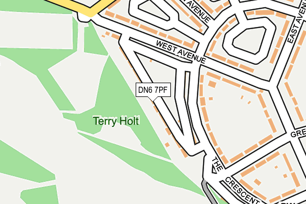 DN6 7PF map - OS OpenMap – Local (Ordnance Survey)