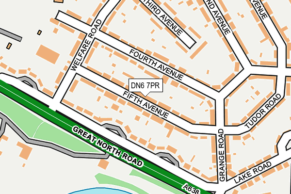 DN6 7PR map - OS OpenMap – Local (Ordnance Survey)