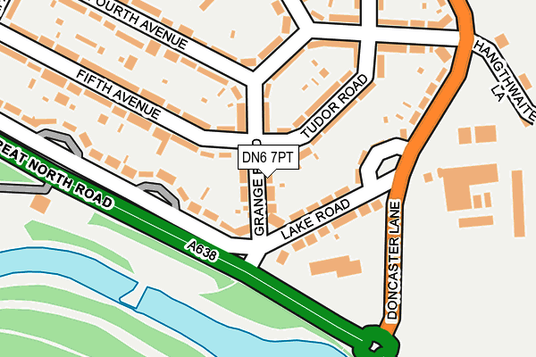 DN6 7PT map - OS OpenMap – Local (Ordnance Survey)