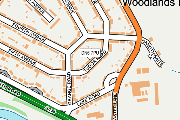 DN6 7PU map - OS OpenMap – Local (Ordnance Survey)