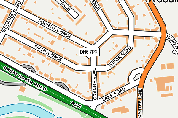 DN6 7PX map - OS OpenMap – Local (Ordnance Survey)