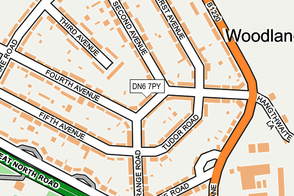 DN6 7PY map - OS OpenMap – Local (Ordnance Survey)