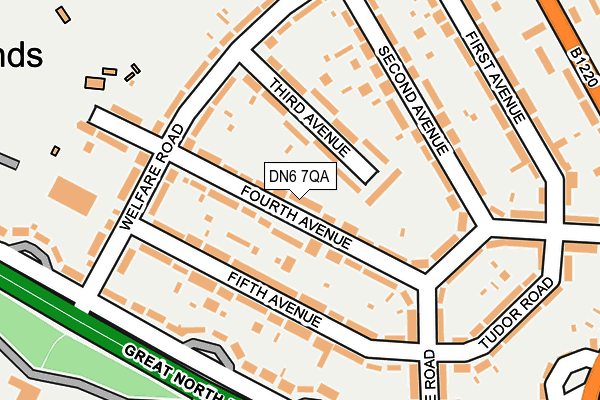 DN6 7QA map - OS OpenMap – Local (Ordnance Survey)