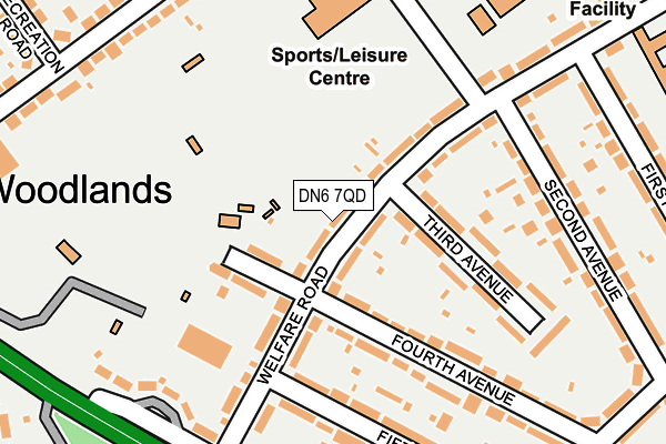 DN6 7QD map - OS OpenMap – Local (Ordnance Survey)