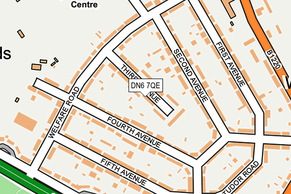 DN6 7QE map - OS OpenMap – Local (Ordnance Survey)