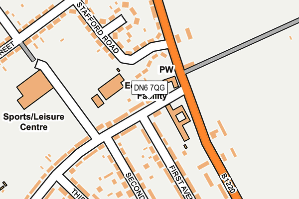 DN6 7QG map - OS OpenMap – Local (Ordnance Survey)