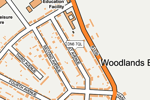 DN6 7QL map - OS OpenMap – Local (Ordnance Survey)