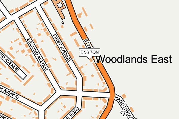 DN6 7QN map - OS OpenMap – Local (Ordnance Survey)