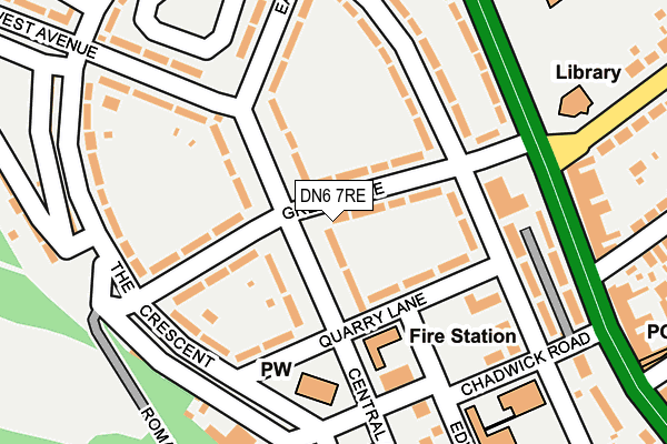 DN6 7RE map - OS OpenMap – Local (Ordnance Survey)
