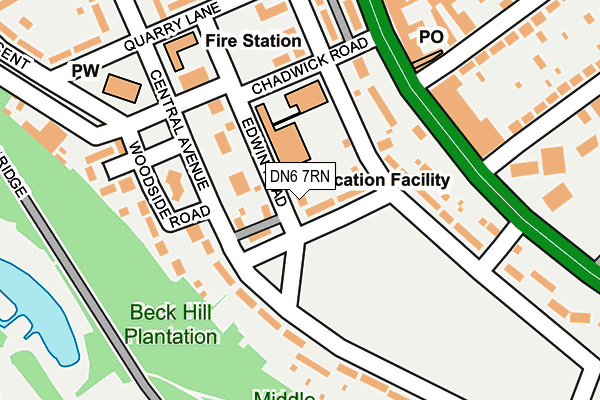 DN6 7RN map - OS OpenMap – Local (Ordnance Survey)