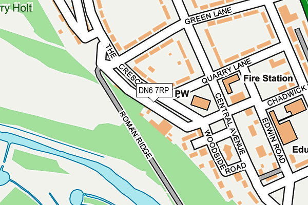 DN6 7RP map - OS OpenMap – Local (Ordnance Survey)