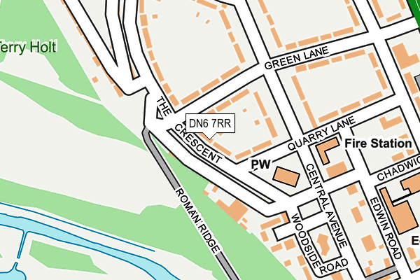 DN6 7RR map - OS OpenMap – Local (Ordnance Survey)