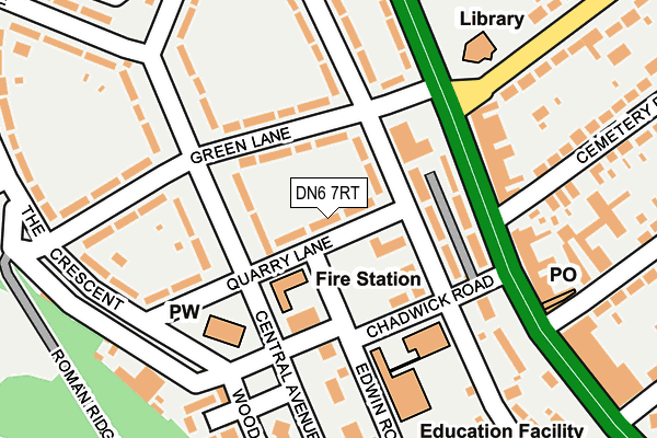 DN6 7RT map - OS OpenMap – Local (Ordnance Survey)