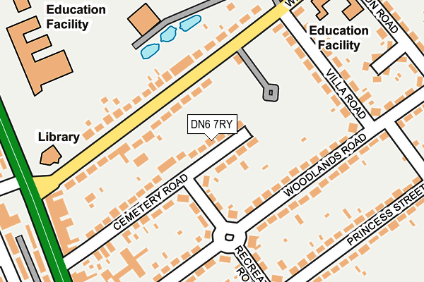 DN6 7RY map - OS OpenMap – Local (Ordnance Survey)