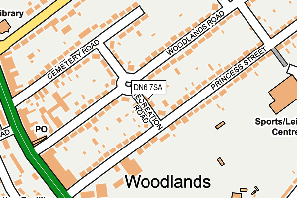 DN6 7SA map - OS OpenMap – Local (Ordnance Survey)