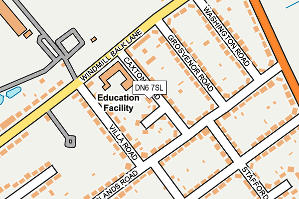 DN6 7SL map - OS OpenMap – Local (Ordnance Survey)