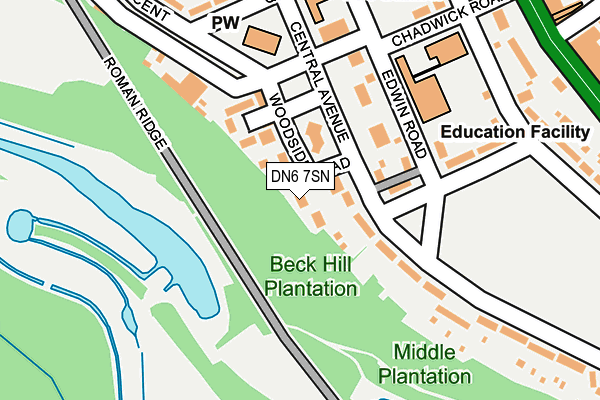 DN6 7SN map - OS OpenMap – Local (Ordnance Survey)