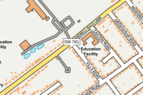 DN6 7SQ map - OS OpenMap – Local (Ordnance Survey)