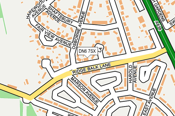 DN6 7SX map - OS OpenMap – Local (Ordnance Survey)