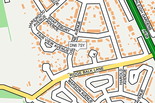 DN6 7SY map - OS OpenMap – Local (Ordnance Survey)