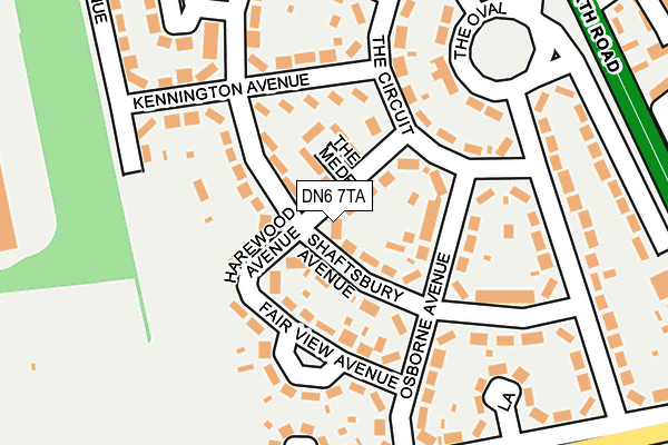 DN6 7TA map - OS OpenMap – Local (Ordnance Survey)