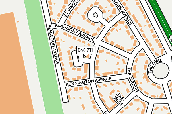 DN6 7TH map - OS OpenMap – Local (Ordnance Survey)