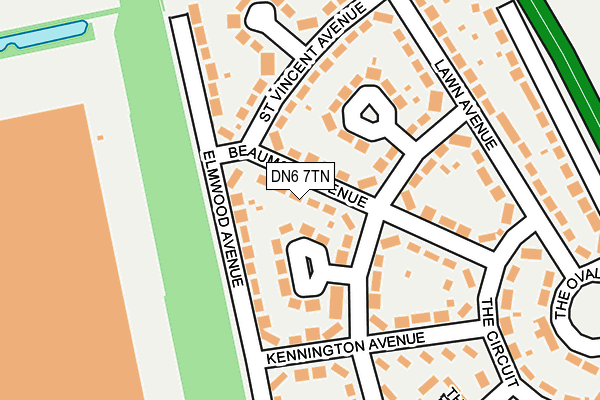 DN6 7TN map - OS OpenMap – Local (Ordnance Survey)