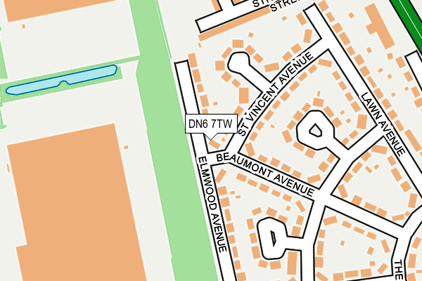 DN6 7TW map - OS OpenMap – Local (Ordnance Survey)