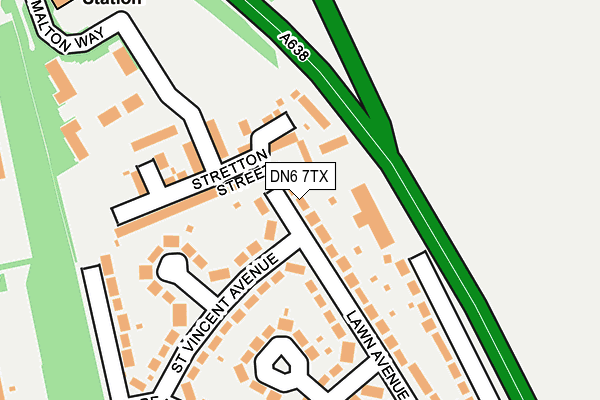 DN6 7TX map - OS OpenMap – Local (Ordnance Survey)