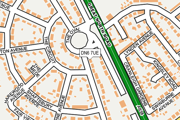 DN6 7UE map - OS OpenMap – Local (Ordnance Survey)