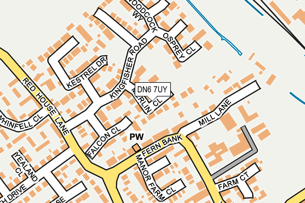 DN6 7UY map - OS OpenMap – Local (Ordnance Survey)