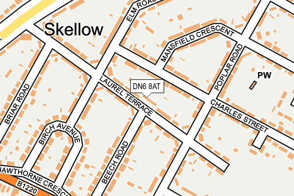 DN6 8AT map - OS OpenMap – Local (Ordnance Survey)