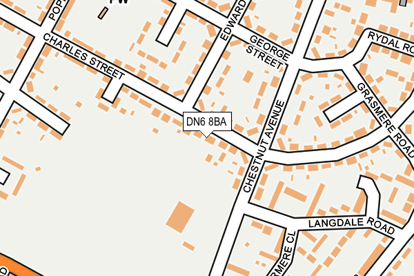 DN6 8BA map - OS OpenMap – Local (Ordnance Survey)
