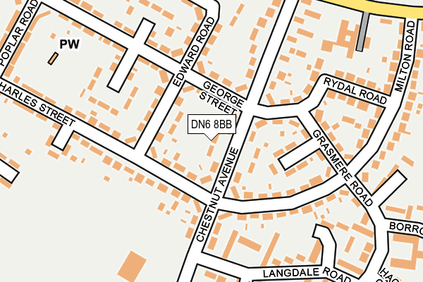 DN6 8BB map - OS OpenMap – Local (Ordnance Survey)