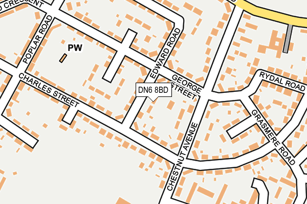 DN6 8BD map - OS OpenMap – Local (Ordnance Survey)