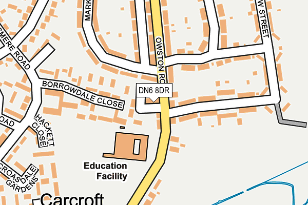 DN6 8DR map - OS OpenMap – Local (Ordnance Survey)