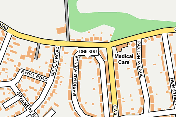 DN6 8DU map - OS OpenMap – Local (Ordnance Survey)