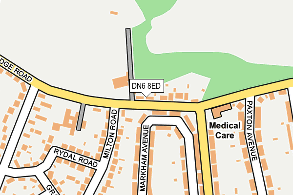 DN6 8ED map - OS OpenMap – Local (Ordnance Survey)