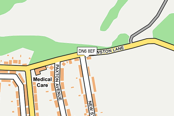 DN6 8EF map - OS OpenMap – Local (Ordnance Survey)