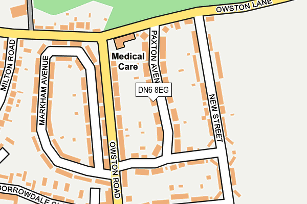 DN6 8EG map - OS OpenMap – Local (Ordnance Survey)