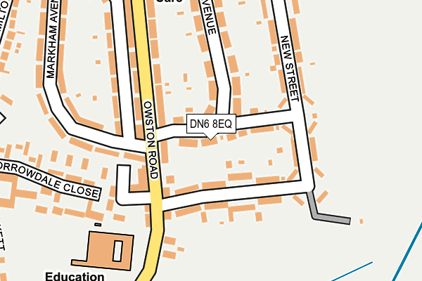 DN6 8EQ map - OS OpenMap – Local (Ordnance Survey)