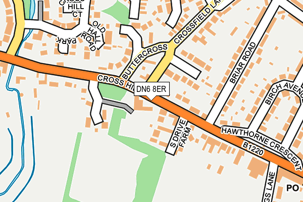 DN6 8ER map - OS OpenMap – Local (Ordnance Survey)