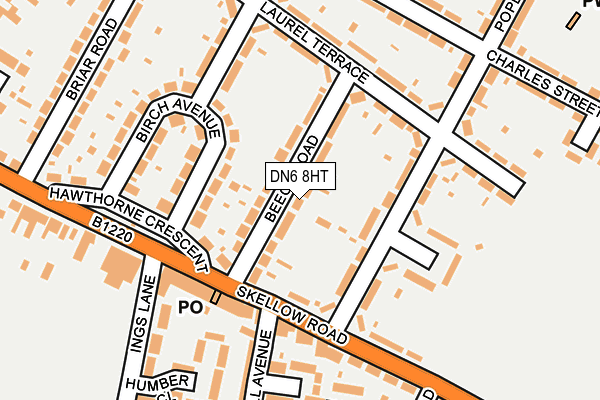 DN6 8HT map - OS OpenMap – Local (Ordnance Survey)