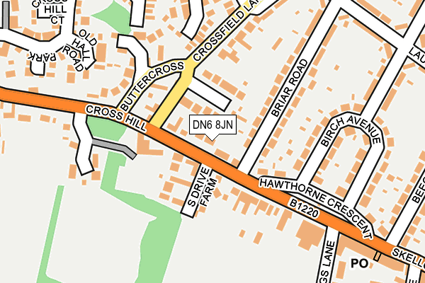 DN6 8JN map - OS OpenMap – Local (Ordnance Survey)