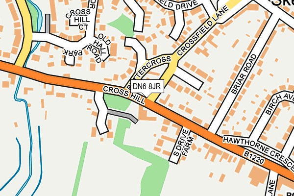 DN6 8JR map - OS OpenMap – Local (Ordnance Survey)