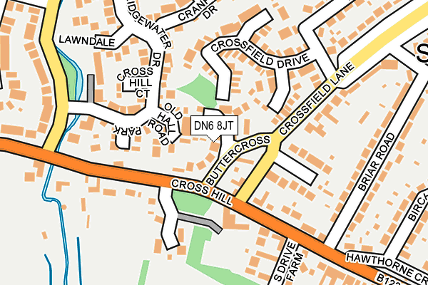 DN6 8JT map - OS OpenMap – Local (Ordnance Survey)