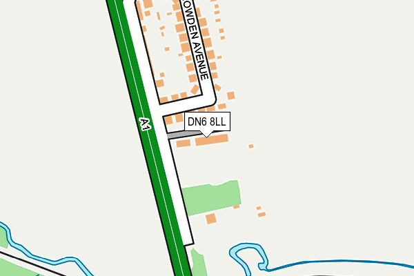 DN6 8LL map - OS OpenMap – Local (Ordnance Survey)