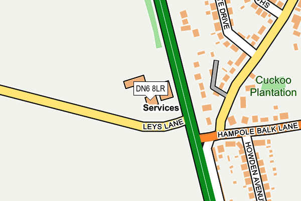 DN6 8LR map - OS OpenMap – Local (Ordnance Survey)