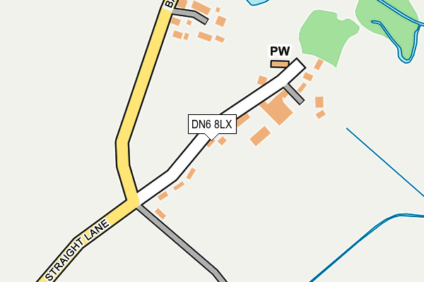 DN6 8LX map - OS OpenMap – Local (Ordnance Survey)