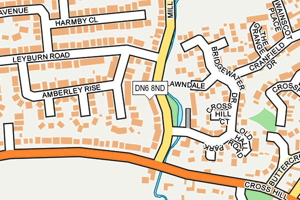 DN6 8ND map - OS OpenMap – Local (Ordnance Survey)